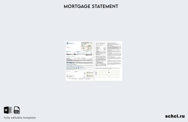 цифровая загрузка выписки по ипотеке USA Standard Bank в форматах Word и PDF, ша